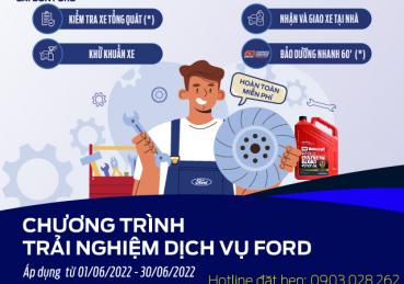 CHƯƠNG TRÌNH TRẢI NGHIỆM DỊCH VỤ CÙNG SAIGON FORD 23/06/2022