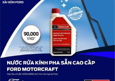 Vì sao chúng ta nên sở hữu Nước rửa kính Pha sẵn cao cấp Ford MotorCraf